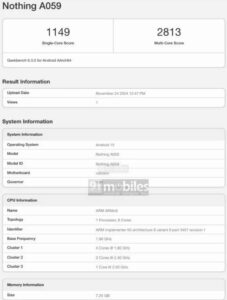 مشخصات ناتینگ فون 3 مشخصات ناتینگ فون 3 | روکوتک