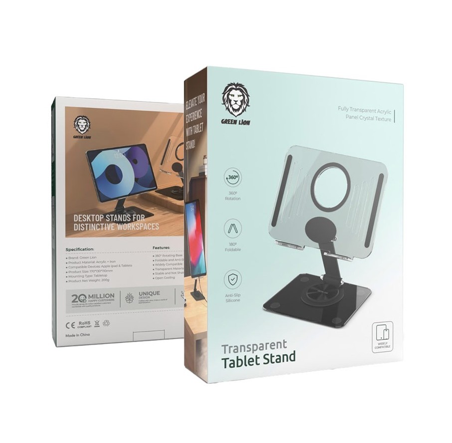1_استند و پایه تبلت و آیپد گرین لاین مدل Transparent