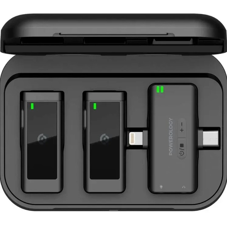 1_ست میکروفن بی سیم پاورولوجی مدل Lavalier -Duo -PWmic2