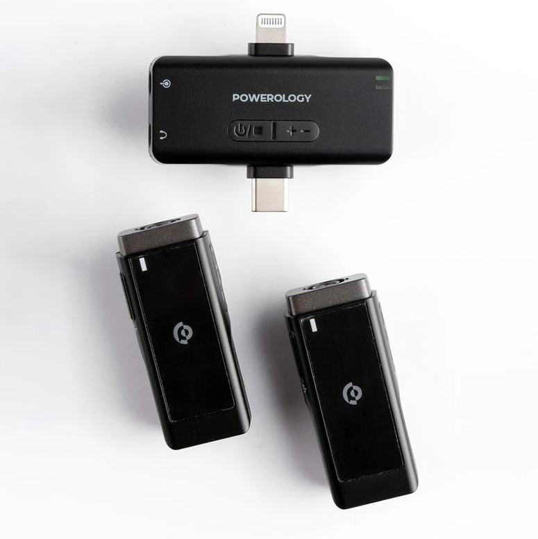 3_ست میکروفن بی سیم پاورولوجی مدل Lavalier -Duo -PWmic2