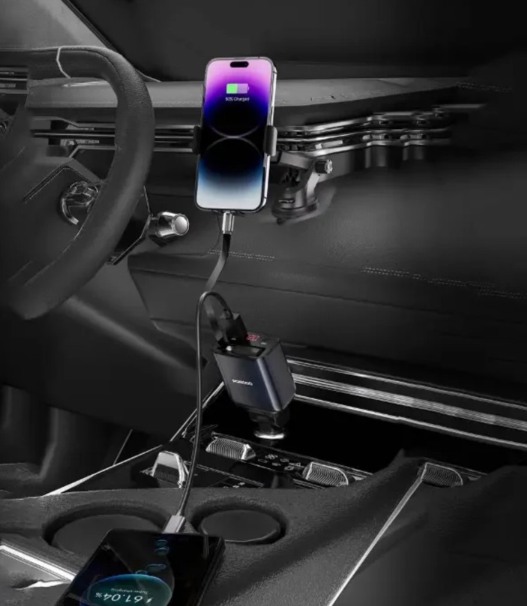 1_شارژر فندکی 105 وات پرودو مدل PD-CRD105W