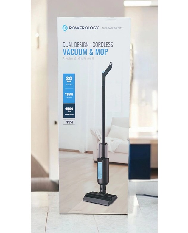 2_جاروشارژی و تی دوکاره پاورولوژی مدل Vacuum PPBCHA51