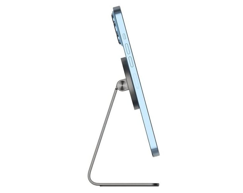 2_هولدر رومیزی گوشی موبایل پاورولوژی مدل Aluminium Magsafe