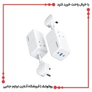 چند راهی برق و شارژر پاورولوژی مدل Power Strip PWPS65W