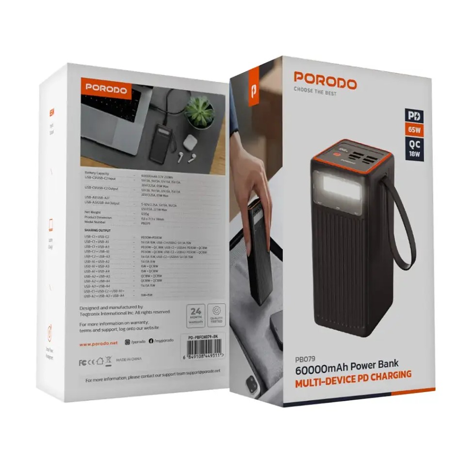 1_پاوربانک 60000 پرودو مدل PB079