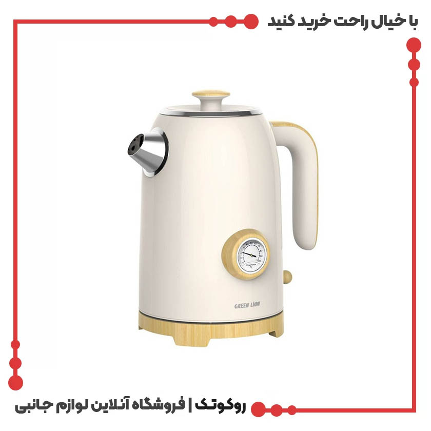 کتری برقی گرین لاین مدل Classic Kettle GNCLKETLEBG کتری برقی گرین لاین مدل Classic Kettle GNCLKETLEBG