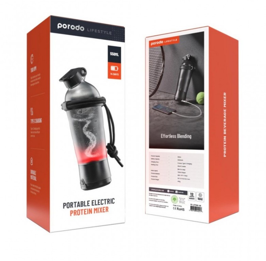 2_شیکر شارژی پرودو مدل protein mixer LFPSKR