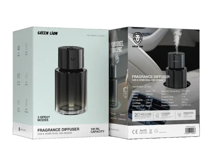 4_دستگاه بخور ساز و خوشبو کننده گرین لاین مدل 140ML GL-HU9